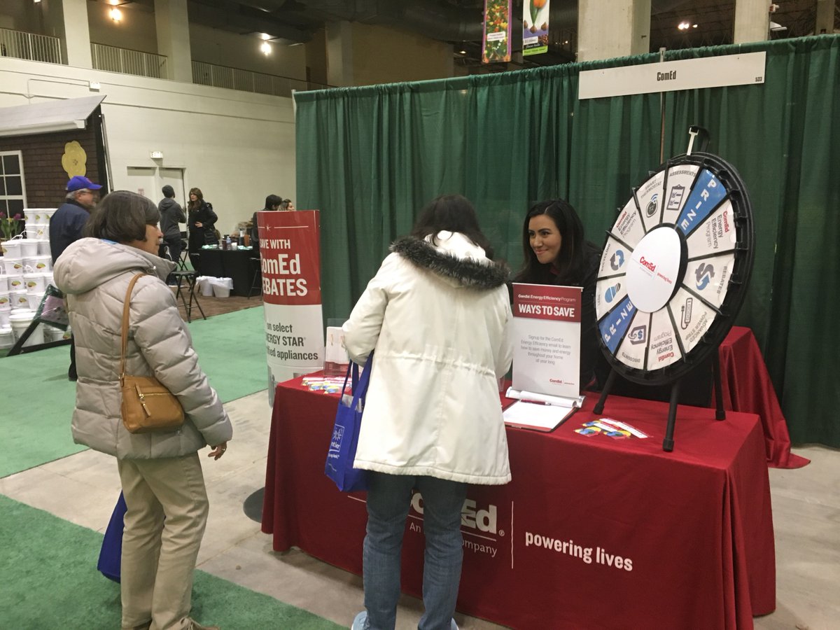 TweetFTStreet's tweet image. Garden' against a high electric bill?? Visit the @ComEd booth (533) @ChicagoFlower &amp;amp; Garden Show in Navy Pier! Through Sunday!! We'll show you how to (f)LOWER that electric bill! 🌻🌻🌻 WATER you waiting for?? 🌦️🌦️🌦️#WheelSeeYouSoon #TweetFromTheStreet #chicagoflower