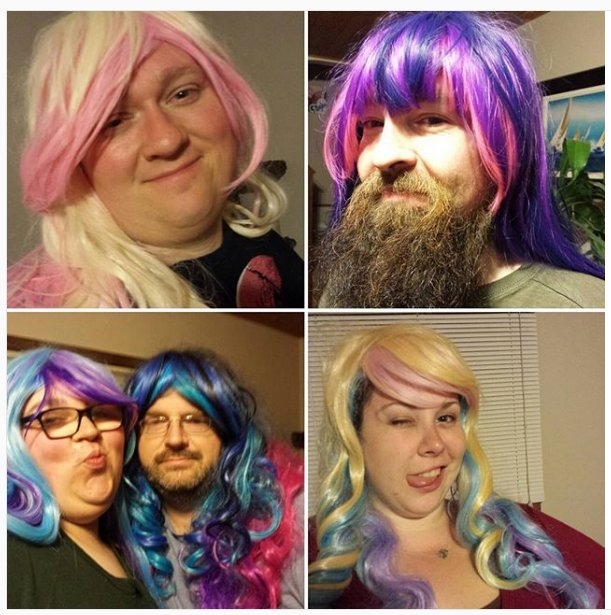 Kitty_Haz_Claws's tweet photo. Looking back through my old Instagram photos and found this gem from #KittyCon2017 #KittysFamousHair #MamaAutumn https://t.co/8LQzGXn9nb