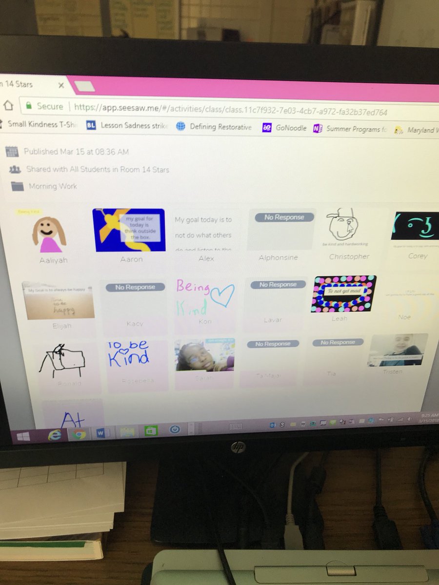 jenifer_crisp's tweet photo. Started our day setting goals @Seesaw! Ss love being creative and sharing! #KeepMovingForwardBCPS #relationshipswork https://t.co/0isT0yE1kZ