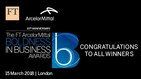 Congratulations to <a href="/flameoftruth/">@flameoftruth</a>, <a href="/LemonTreeHotels/">Lemon Tree Hotels</a>, <a href="/23andMe/">23andMe</a>, <a href="/WheelysCafe/">Wheelys Café</a>, CATL and Ethiochicken for their awards at tonight's #FTBoldness in Business Awards 2018.