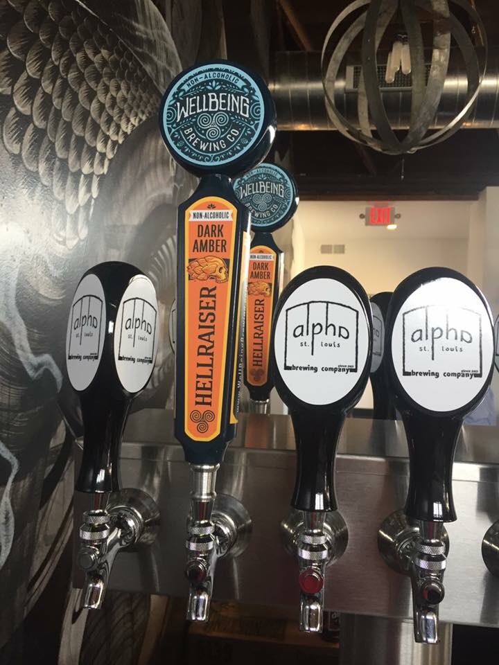 Excited for the Grand Opening of @AlphaBrewingCo tomorrow, and cool to see Hellraiser Dark Amber on tap as an NA option! #DrinkLocal #STL