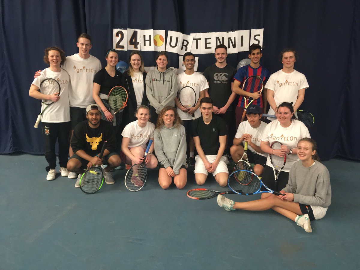 bristoltennis's tweet photo. 24 hours done for Ignit10n!! We are raising money for @aboveandbeyond1. Thank you to everyone that donated and took part. We SMASHED it. #unitennis #wearebristol #ignit10n #timetosleep #makingaracketincoombe https://t.co/qP2Og2FC2M