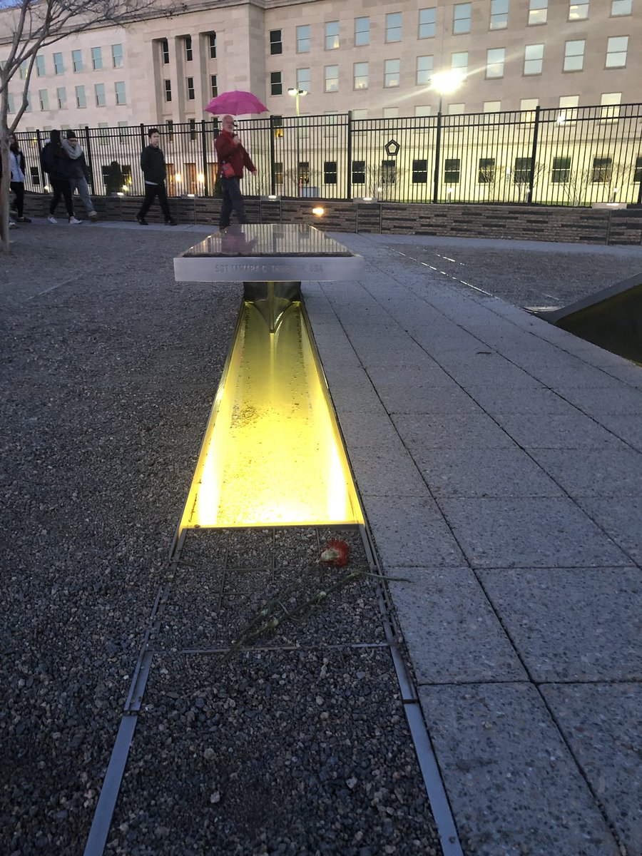 MsMurphy132's tweet photo. @EOSDC18 touring the 9/11 memorial at the Pentagon https://t.co/Fyrd6xxbri