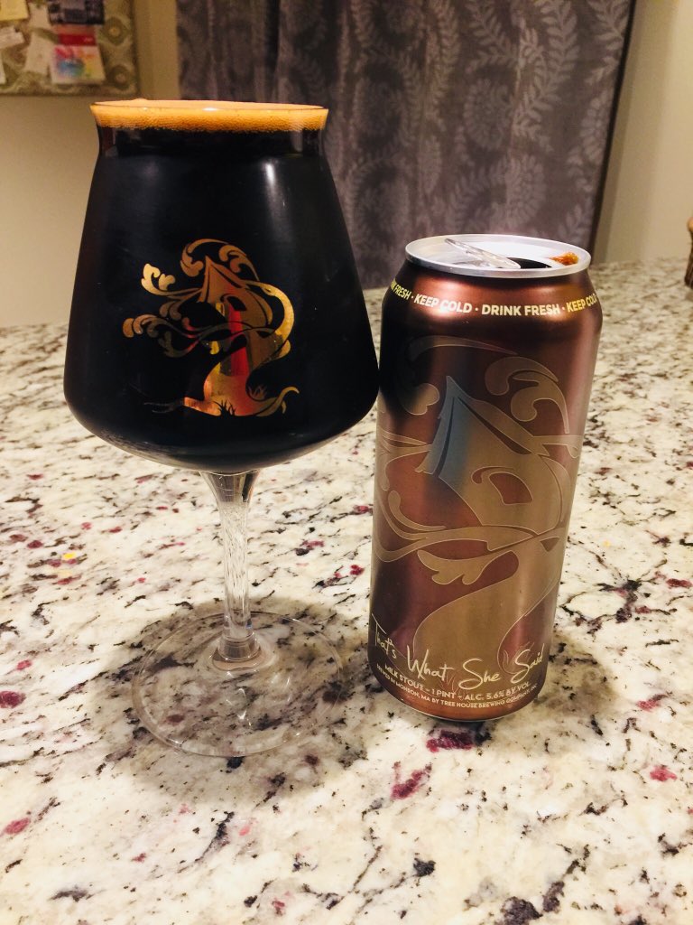 Thank you <a href="/TreeHouseBrewCo/">Tree House Brewing Co.🍺</a> <a href="/treehousenate/">Nathan Lanier</a> for this delicious Adult Chocolate Milkshake 👌🍻