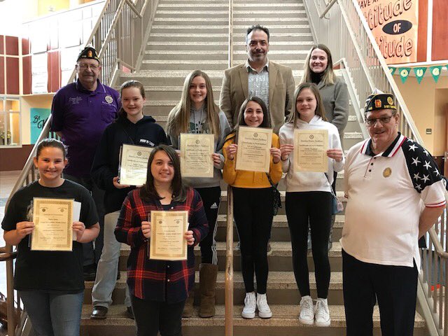 Congratulations to our American Legion Essay Winners!