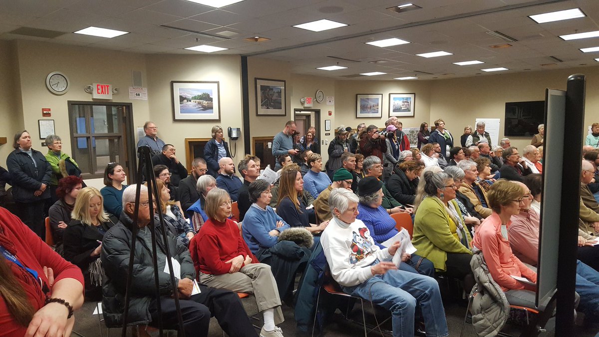 joshdukelow's tweet photo. In the room to learn about #NewAPL tonight: elected officials, business leaders, retirees, Lawrence faculty/students, young professionals, and a Boy Scout troop. #diversity https://t.co/E2nj5lrMYi