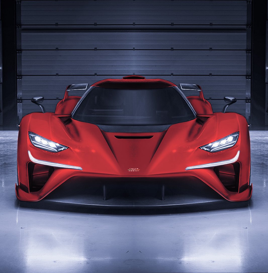 Mark15_ITA's tweet photo. #Dreams always look great when they’re finished in a #red color. Here’s the #Sharav finished in an intense red!! #RennaDesign #Hypercar #V12 https://t.co/up2wvVXxzV