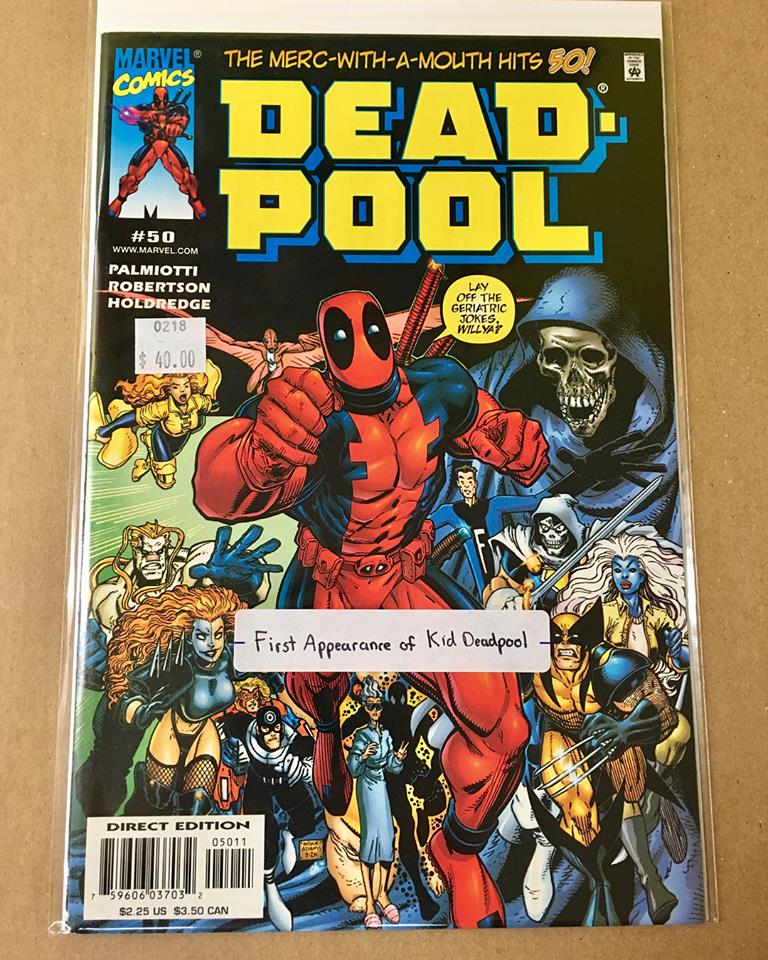 CosmicComicsLV's tweet photo. Our final #Deadpool #BackIssues added to the #comics case up front. Visit #CosmicComics in #LasVegas to #GetYourFix! #Vegas #KeyIssue #FirstAppearance #FirstPrint #CoverHomage #CoverSwipe #IconicCover #KidDeadpool #LadyDeadpool #Punisher #ModernAge #MarvelComics #MarvelComics https://t.co/QsrsvKejbJ