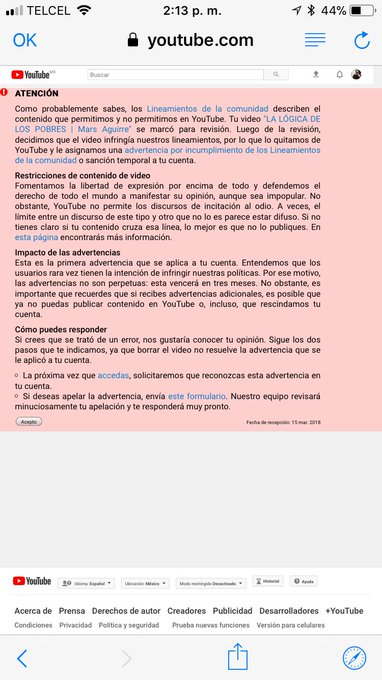 @YouTubeMexico elimin&oacute; mi video de &ldquo;La l&oacute;gica de los pobres&rdquo; por haber incitado al odio.  Expl&iacute;came,<a class="tags" target="_blank" title="On Twitter" href="/?out=eyJ0eXAiOiJKV1QiLCJhbGciOiJIUzUxMiJ9.eyJpYXQiOjE3MTk1NzE5OTEsImlzcyI6InR3cG9ybnN0YXJzLmNvbSIsIm5iZiI6MTcxOTU3MTk5MSwiZXhwIjoxNzUxMTA3OTkxLCJyZWRpcmVjdF91cmwiOiJodHRwczovL3R3aXR0ZXIuY29tL1lvdVR1YmVNZXhpY28ifQ.TbC0rp5fOb3Mu9gx3Hk_KEY00-KJlMHAiCY6vabv7tPbqu9z2leeGe0NlV5tpcWwlnV9cYmp0ZM06CFub286HQ">@YouTubeMexico</a><a href="/tag/covfefe"class="tags"><span>#covfefe</span></a>