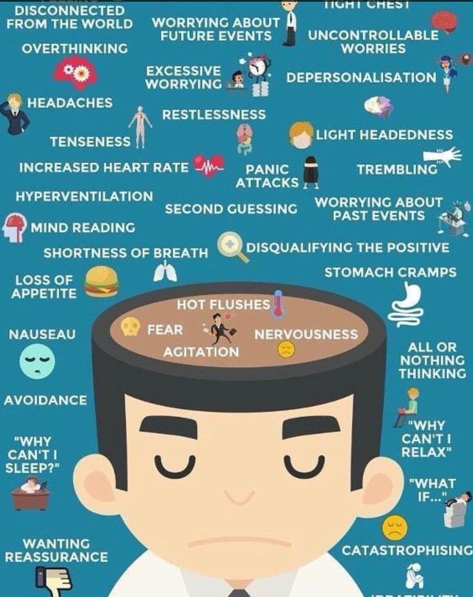 julianthinks24's tweet image. How anxiety can feel. If you work in education and are experiencing any of these feelings, please call our free and confidential helpline team on 08000 562561. @EdSupportUK #teachersmatter #lecturersstrike