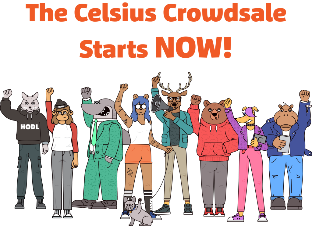 CelsiusNetwork's tweet photo. Our crowdsale just went live!!! Head over to https://t.co/xzYDV1l7Q2 to participate now #CryptoForThePeople #crowdsale #crypto #blockchain https://t.co/YTTBkPs7UB