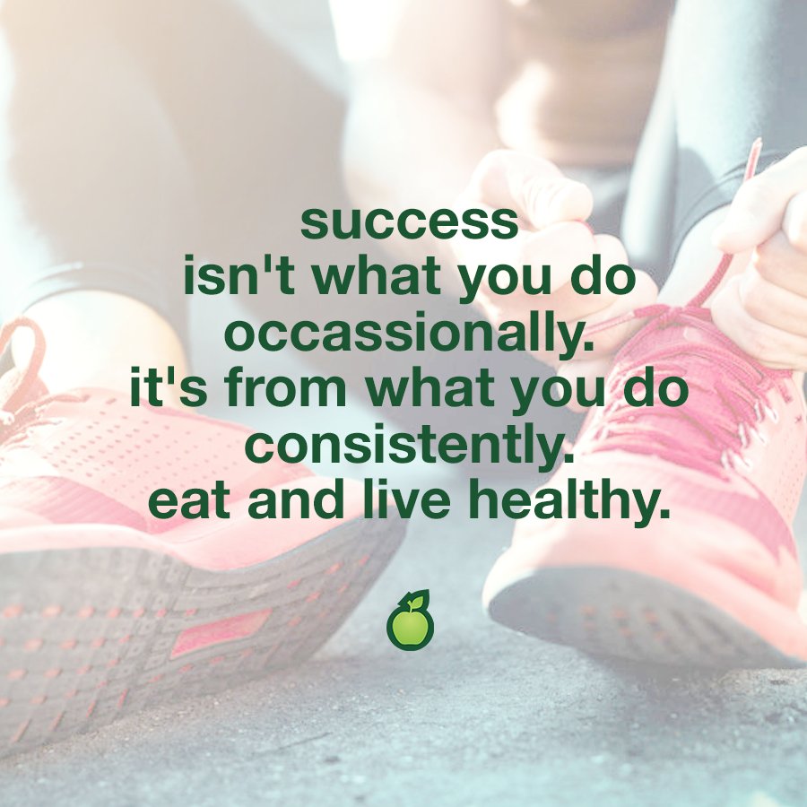A healthy diet isn’t a "diet" at all. Make consistently good and attainable choices over time. Instead of plunging into a restrictive diet or on quick fixes, strive for a long term, sustainable change. Make food swaps and nutritious choices and get active one day at a time. 🍏