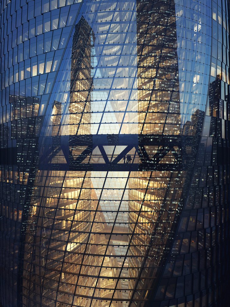 CasseCool's tweet photo. 死後2年を経てザハ・ハディドの新作
2018年中に完成予定のLeeza SOHO
北京の金融地区にそびえるアトリウムは高さ190m、ガラス張りビルとしては世界最高。自然光を全フロアに取り込むエコ仕様。内部には2つのビルが存在しコリドーで連結されている。 https://t.co/WAajGAIF8k