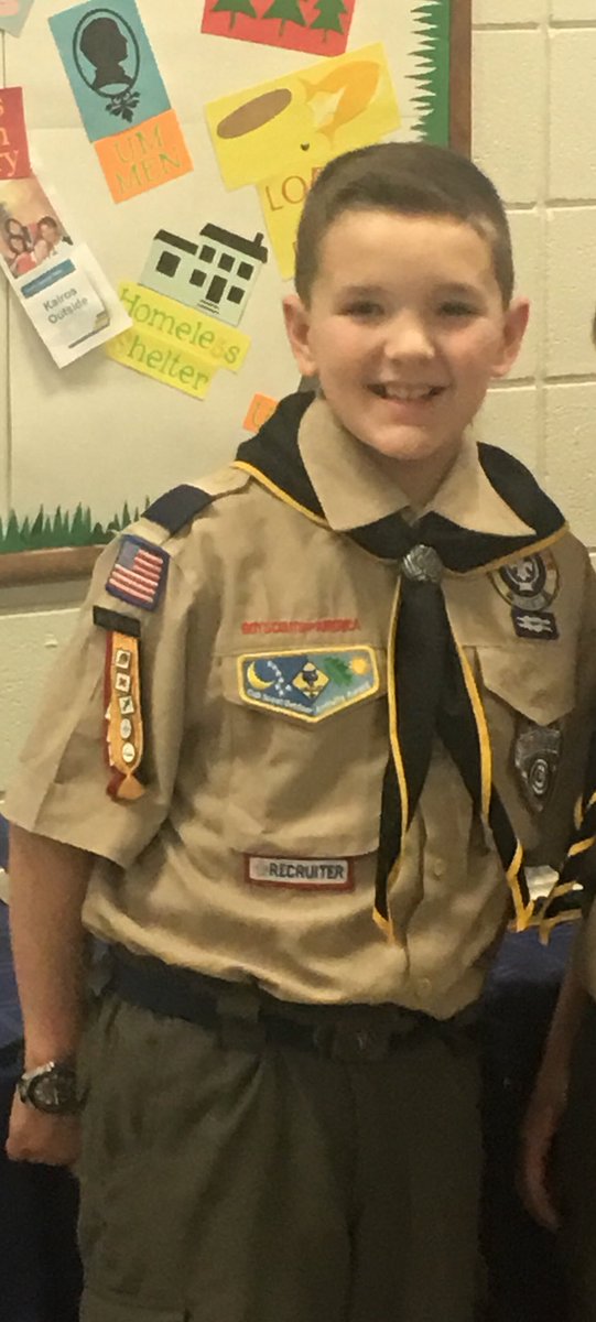 Bill and 11 of his 5th grade friends cross over from Cub Scouts to Boy Scouts!