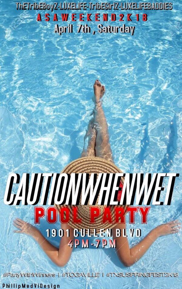 jaeestackz_'s tweet photo. #CautionWhenWet2k18 April 7th 💦💦

Free entry‼️

First 15 people get a free plate from the @DrePlates 🥘

@LuxeLifeBaddies @LuxeLifePromo @TheTribEBoyZ_HP AND @TribEGirlZ will all be there so you know it is going to be lit😛

Pre turn up for #TogaVillE 😌 #CautionWhenWet2k18 https://t.co/3fzHyKEaWD