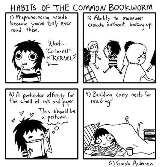 FLLibDev's tweet photo. We can identify with this comic from @SarahCAndersen. #booklife #FLlibraries https://t.co/QW9xo6AlUD
