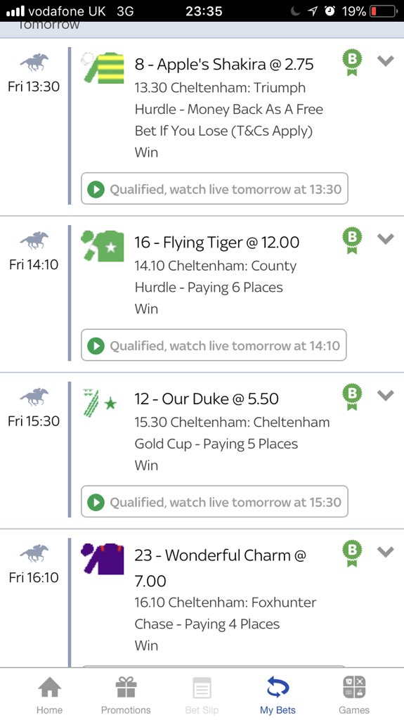 FreeTipsForYou7's tweet image. EW Lucky 15 on our selections for today’s bets #CheltenhamFestival #2018 #GoldCup