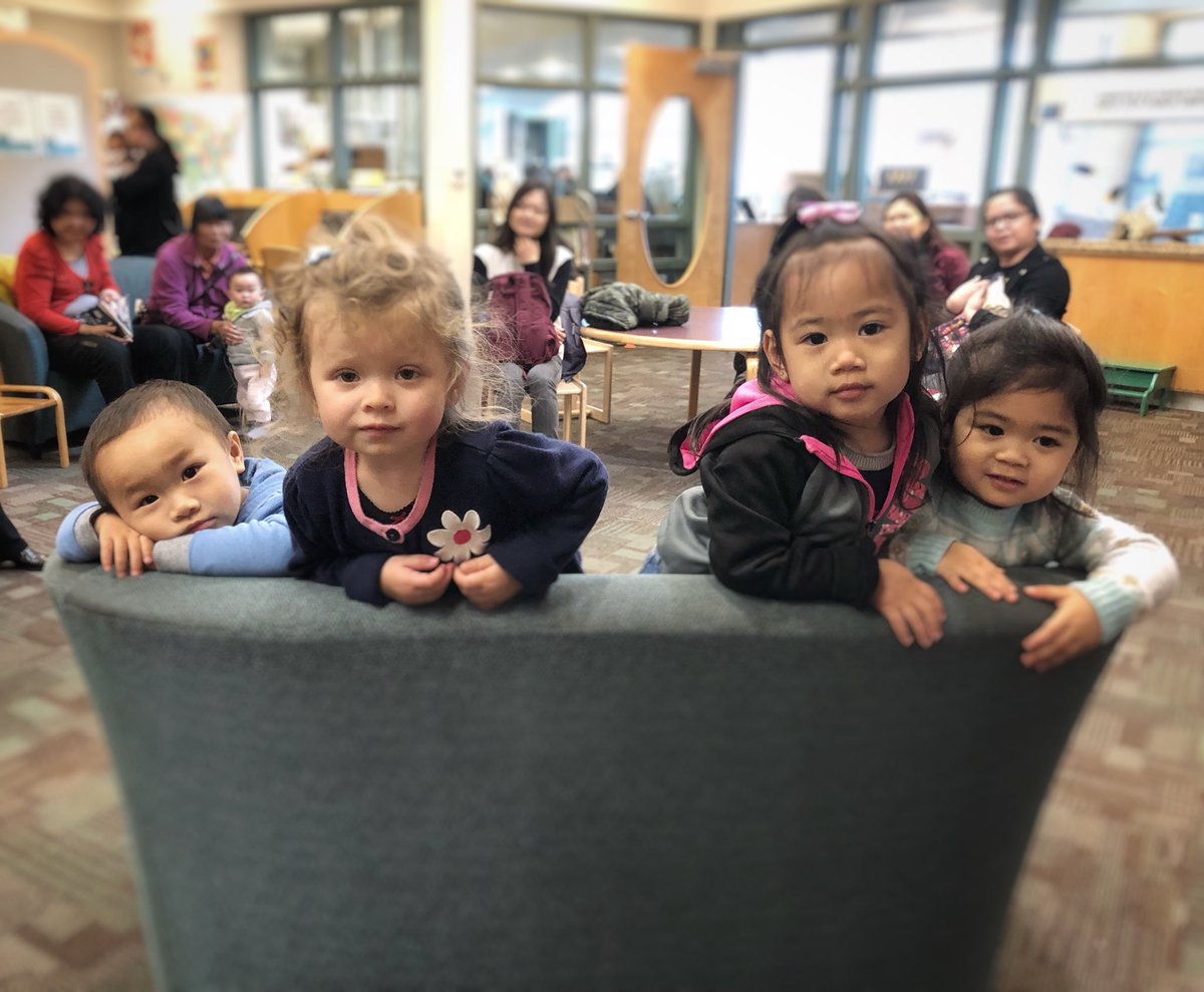 dalycitylibrary's tweet photo. ☔️ Rain or shine 🌞, we love seeing everyone at storytime! These adorable kids faced the elements for the #family storytime at #Westlakelibrary today (and every Thursday) at 10:15am #totesadorbs #literacy #rainyday #iheartdalycity #librarylove #librariestransform #plslibraries https://t.co/Ec83P2PgLu