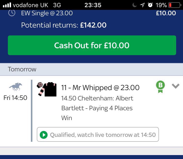 FreeTipsForYou7's tweet image. A few more bets on our selections hoping for another day of profit! 🐎💨💷 Day 1 +£40, Day 2 +£632 Day 3 +£210 #CheltenhamFestival #GoldCup #2018 the final day let’s hope for another good one to finish 🤞🔥