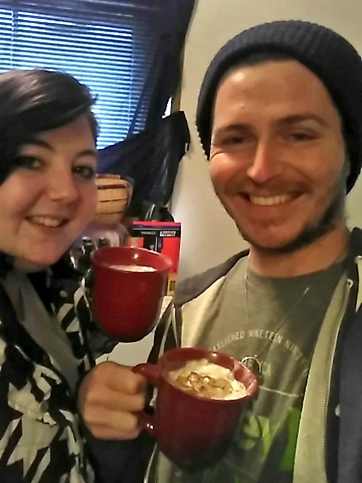 SimplyColeman's tweet photo. Afternoon lattes, with the bessfrann @Shelmo6  #barista https://t.co/Wq0iy3iY7o