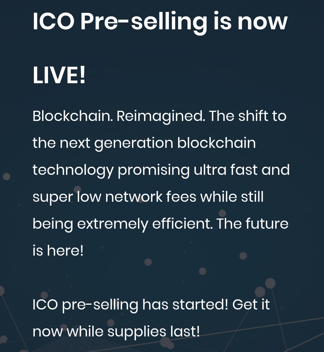 ethxpert's tweet photo. ICO PRE-SELLING IS NOW LIVE!
WE HAD JUST STARTED! GET YOUR EXT NOW!
The Shift to the Next Generation Blockchain Technology With Ultra Fast, Efficient and Low Network Fees.
#ethxpert
#raiden
#PoS https://t.co/7lJxr0Jbj1
