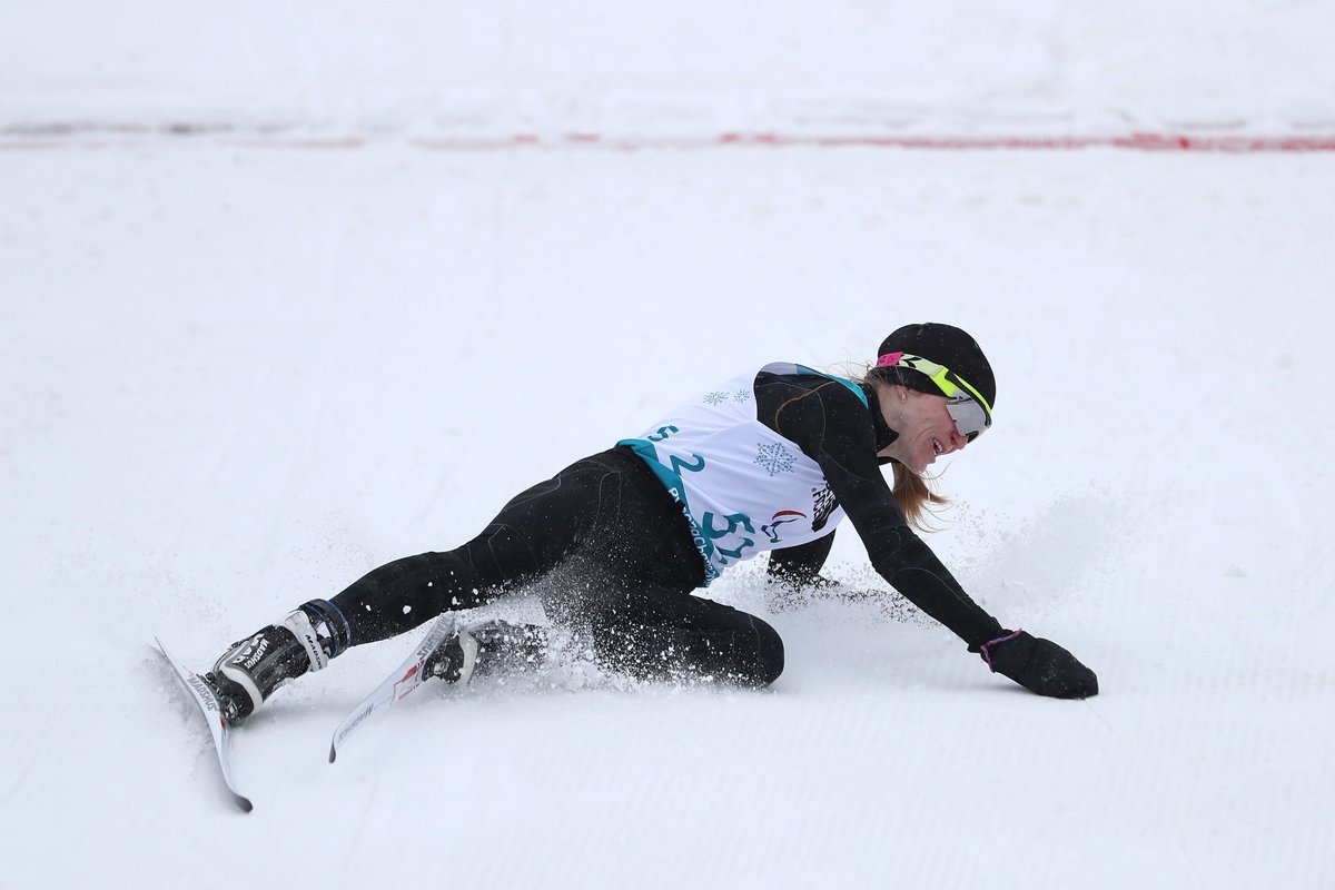 Ekaterina Rumyantseva of Neutral Paralympic Athlete (NPA) competes in the Biathlon - Women's 12.5km - Standing during day seven of PyeongChang 2018
