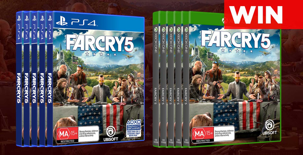 PressStartAU's tweet photo. WIN: Far Cry 5 On PS4/Xbox One https://t.co/0JaPXPDKqU https://t.co/OuyCqP2LVH