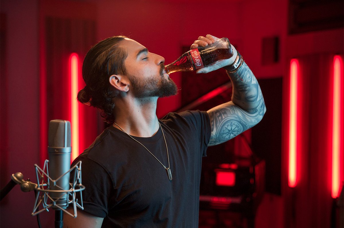 billboard's tweet photo. .@Maluma joins @JasonDerulo for a bilingual version of Coca-Cola's 2018 World Cup Song, "Colors" https://t.co/RURoUoyjSy https://t.co/RLLzPh2DfM