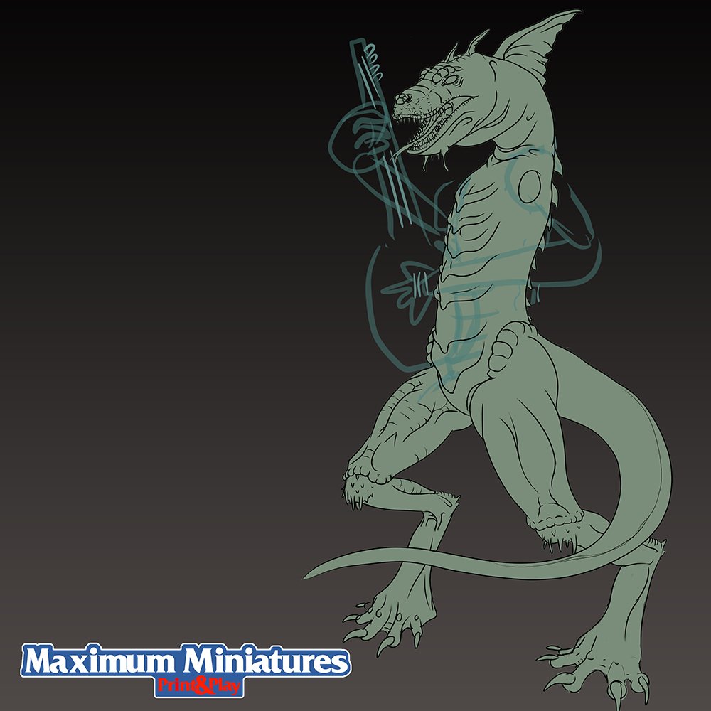 seattlednd's tweet photo. Wife's new Lizardfolk Bard #tombsofannihilation https://t.co/CBsgjjevTV
