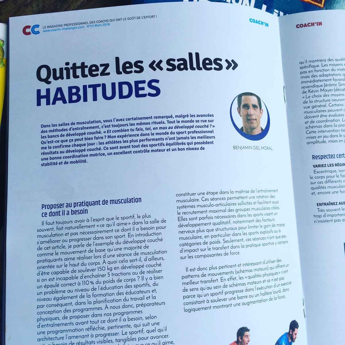 physiquesperf's tweet photo. Retrouvez l’article : quittez les « salles » habitudes. mag #coachschallenges de mars/avril disponible à partir de demain au salon #bodyfitness https://t.co/athGLjnOIA