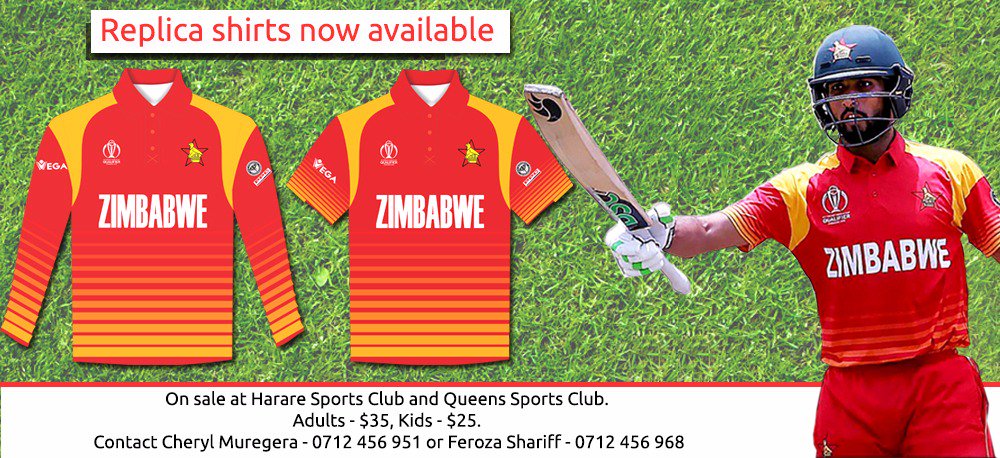 zimbabwe cricket team jersey