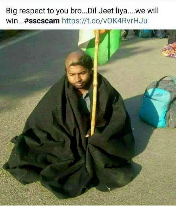 nmodi123's tweet photo. #SSCHungerStrike #SSCBlackFriday

Justice for our brothers and ourselves. https://t.co/NCqAOd9wis