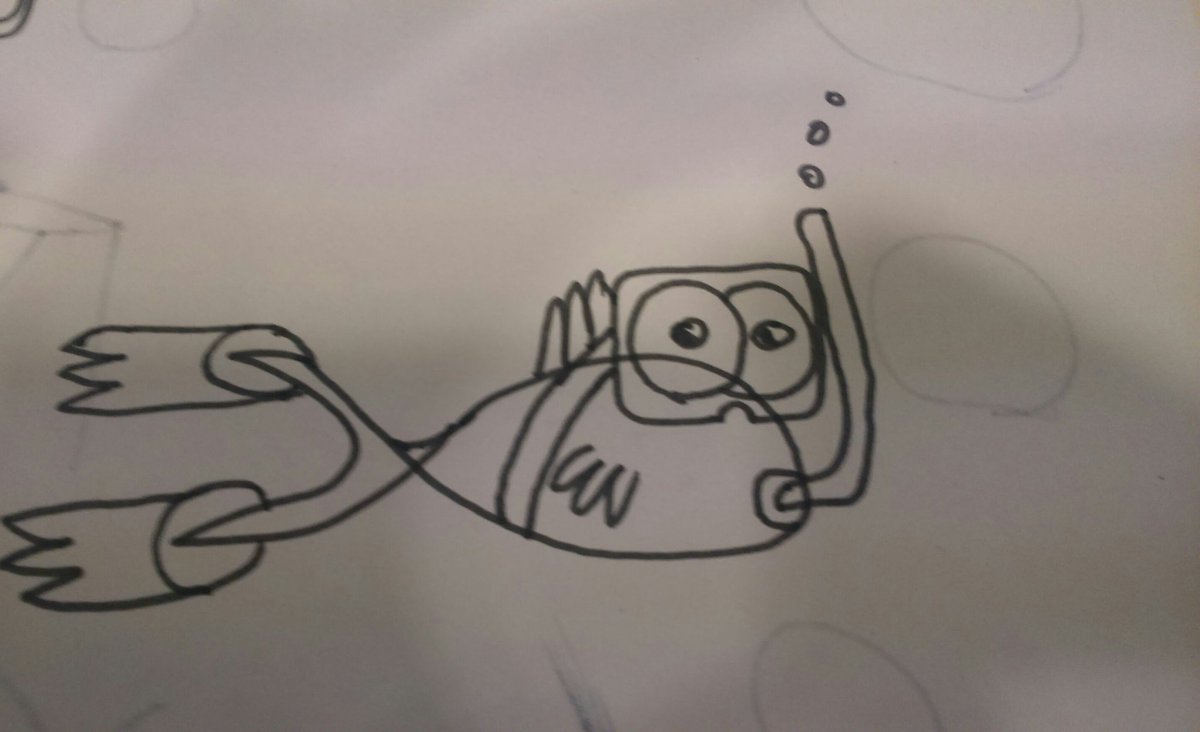 FishEcompany's tweet photo. Morning tweet, things are wierd before #coffee...
One of our #gamedev started to #Wonder how a #fish should use #snorkeling #equipment. 
What do you think?
Share with us your ideas. https://t.co/rvo3cfw56h
