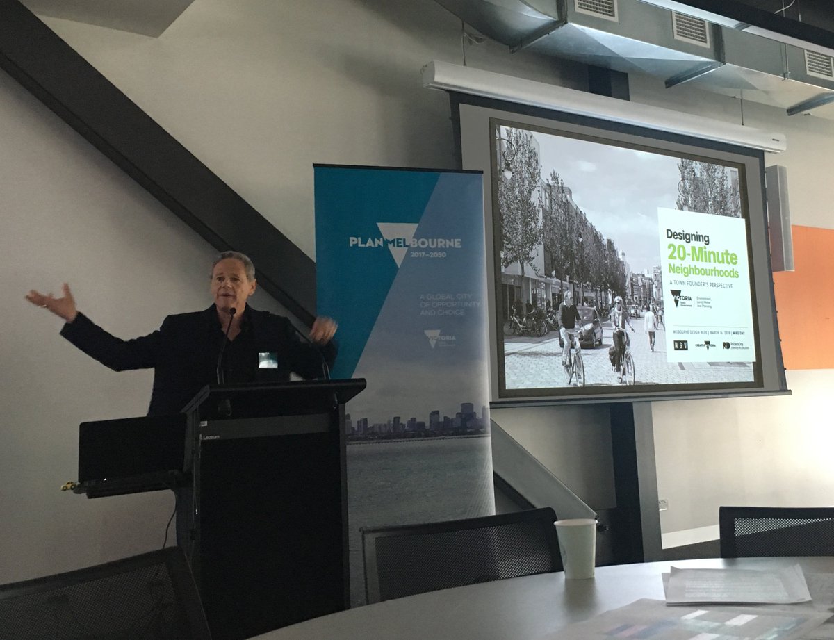 ThingsShared's tweet photo. #20minneighbourhoods : a return to timeless neighbourhood planning principles... @walkplace @DELWP_Vic @NGVMelbourne #Melbournedesignweek https://t.co/kAWRYYnf9O