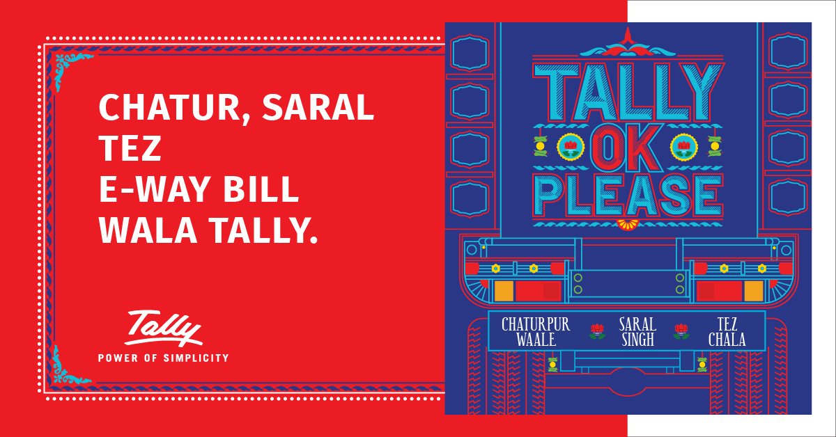 tallysolutions's tweet image. Tally.ERP 9 makes it amazingly simple to generate &amp;amp; manage e-way bills. Get a free trial now goo.gl/AbRcDx