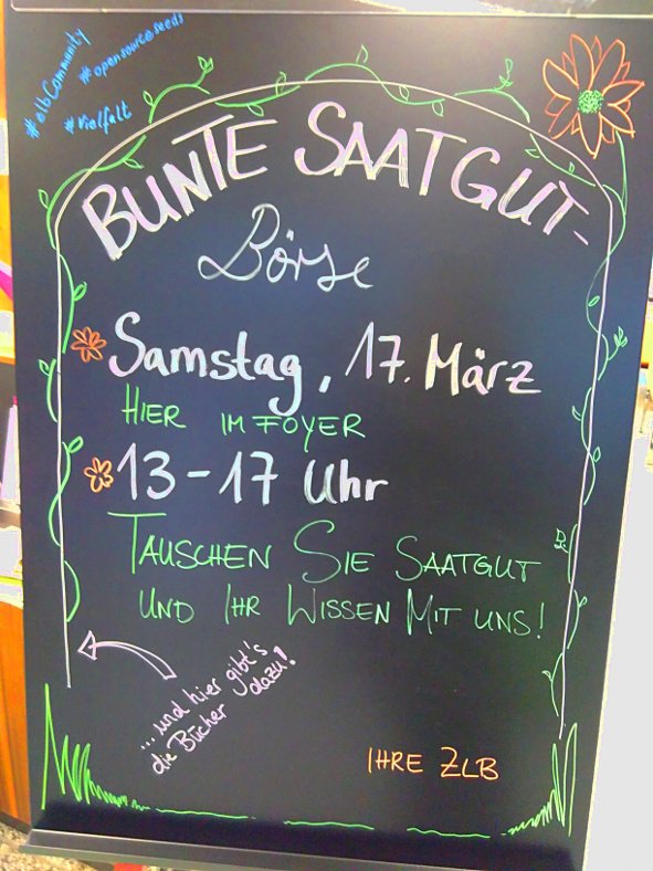 zlb_Berlin's tweet image. Haben Sie einen grünen Daumen? Dann kommen Sie morgen Nachmittag in die Berliner Stadtbibliothek (Breite Straße 30–36) und tauschen Sie Ihre Pflanzensamen und Ihr Wissen mit uns! Wir haben die passenden Bücher dazu. #zlbCommunity #Vielfalt #opensourceseeds