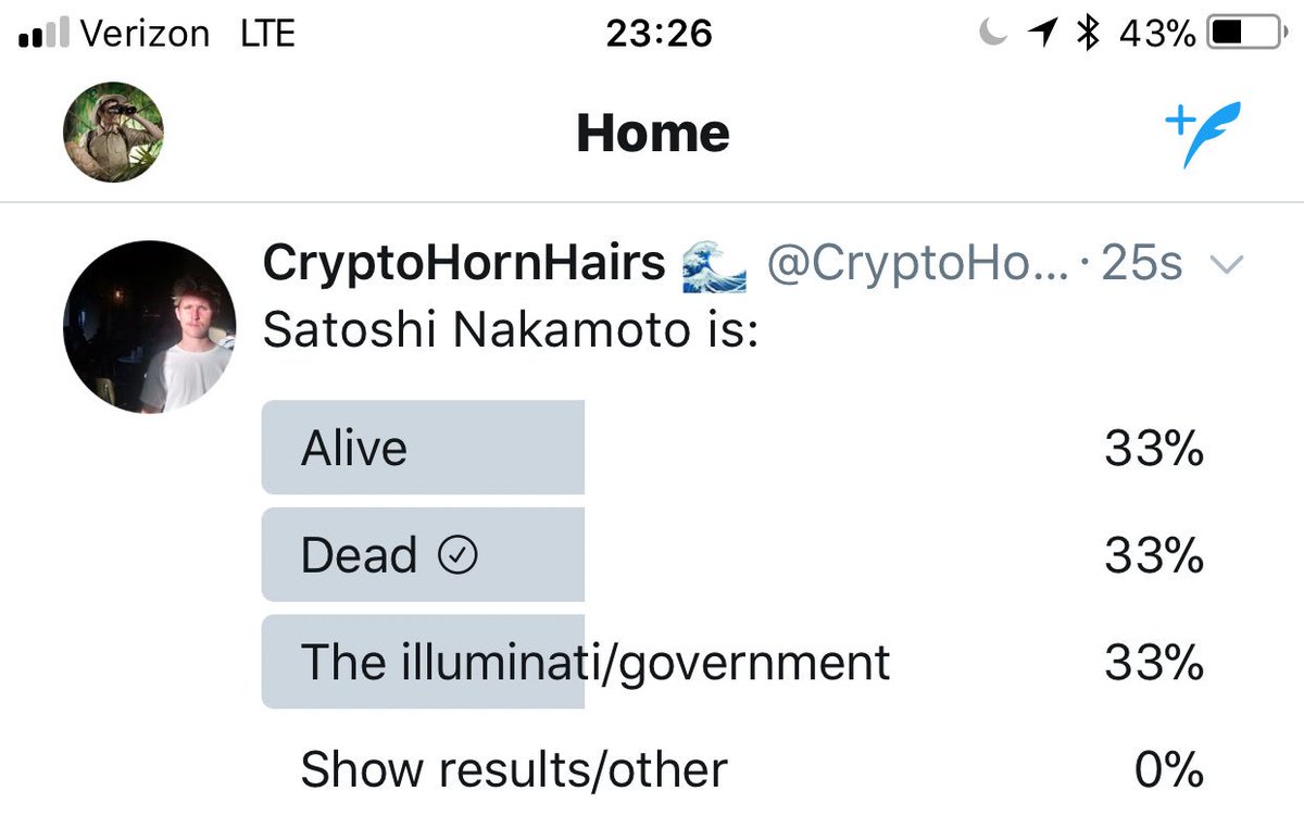 CryptoSafari's tweet photo. @CryptoHornHairs 🤷‍♂️ https://t.co/EOmQoWZ2dh