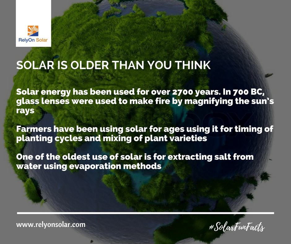 RelyonSolar1's tweet photo. #SolarFunFacts
Did you know solar energy has been in use for over 2700 years!!!!
#Solar #solarpower #solarpowerfacts #SolarEnergy #solarenergyuses #ThursdayThoughts #GreenEnergy #GoSolar #ThursdayMotivation #RelyOnSolar https://t.co/skP1K2E4eU