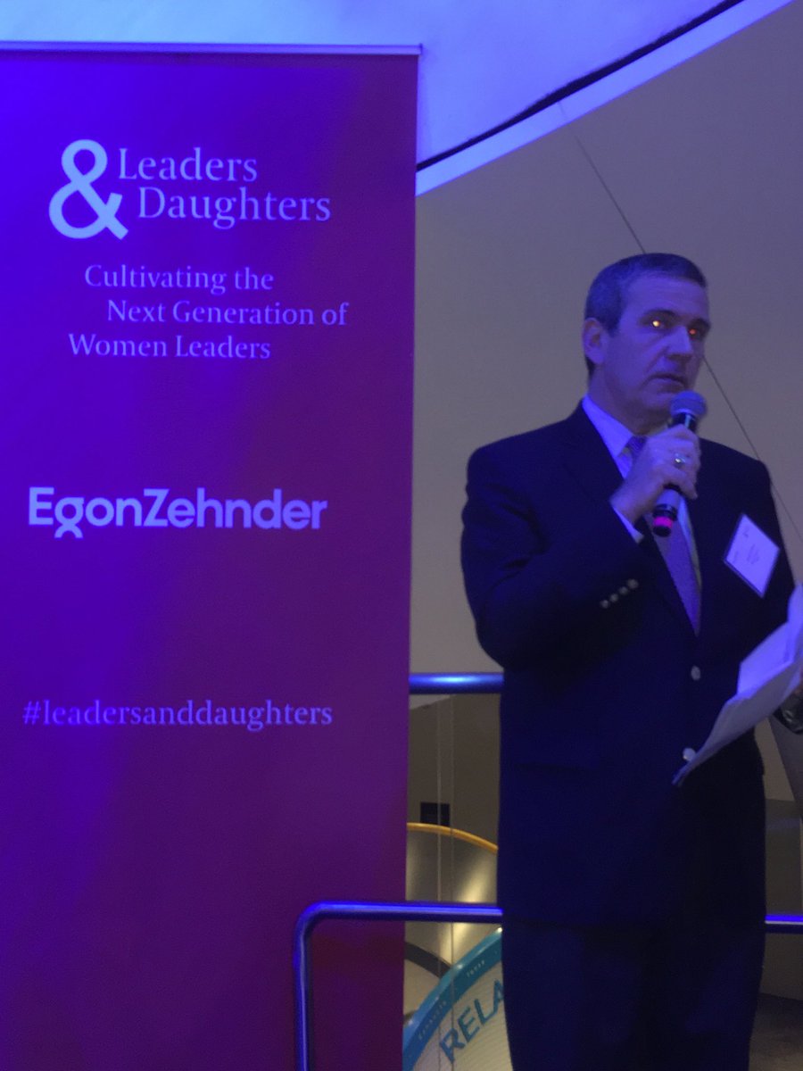 Angel Gallinal kicking off #leadersanddaughters @egonzehnder highlighting the importance of diversity and the empowerment of women in our corporate world.