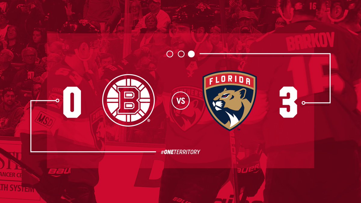 FlaPanthers's tweet photo. #WINCATS WIIIIIN! REIMER GETS THE BDAY SHUTOUT! #BOSvsFLA https://t.co/lviKY2YiW6