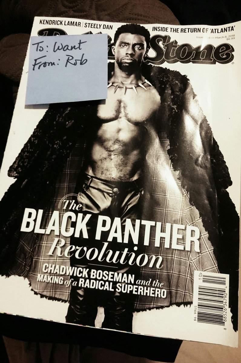 wantchyi's tweet photo. Gift from a customer today. #ThatBookstoreLife #bestjobever #BlackPantherMovie #SeriousReading https://t.co/CDpTj8Khns