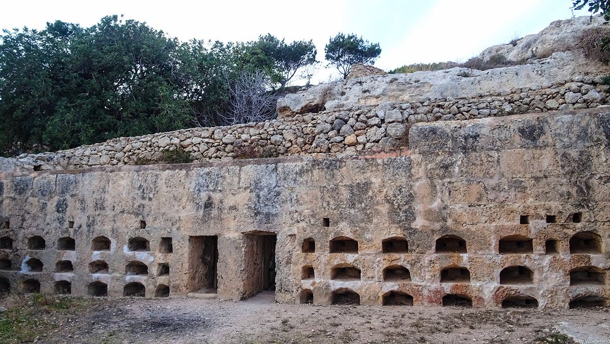 Probably the oldest surviving bee house in Europe is a ancient Roman cave construction in Malta, the fronts would have been covered with tiles. One theory of the origin of the name Malta itself is from the Greek word for honey, meli. The roman beekeeper was called "mellarius".