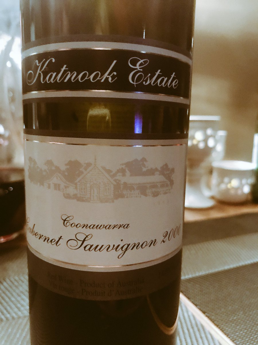 20 years in the bottle &amp; tasting great!        <a href="/Katnook/">Katnook Coonawarra</a> great find from the cellar tonight