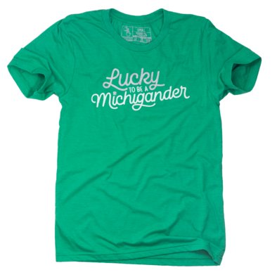 HighFiveThreads's tweet photo. Forget the luck o' the Irish, not much is luckier than being a Michigander. Shop our St. Patty's day collection in store and online today: https://t.co/pod4o3B8DZ #HighFiveThreads #ShopLocal https://t.co/aKjUNo4Tca