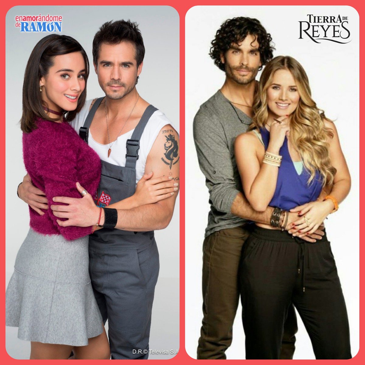 mundonoveleromx's tweet photo. : #ParejasDeTelenovelas 💑 
¿Cual Es Tu Favorita? 

🔃 = #FabiolaYRamon en #EnamorandomeDeRamon  
❤️ = #IrinaYFlavio en #TierraDeReyes 

#MundoNovelero ! https://t.co/qoNd2ccMMH