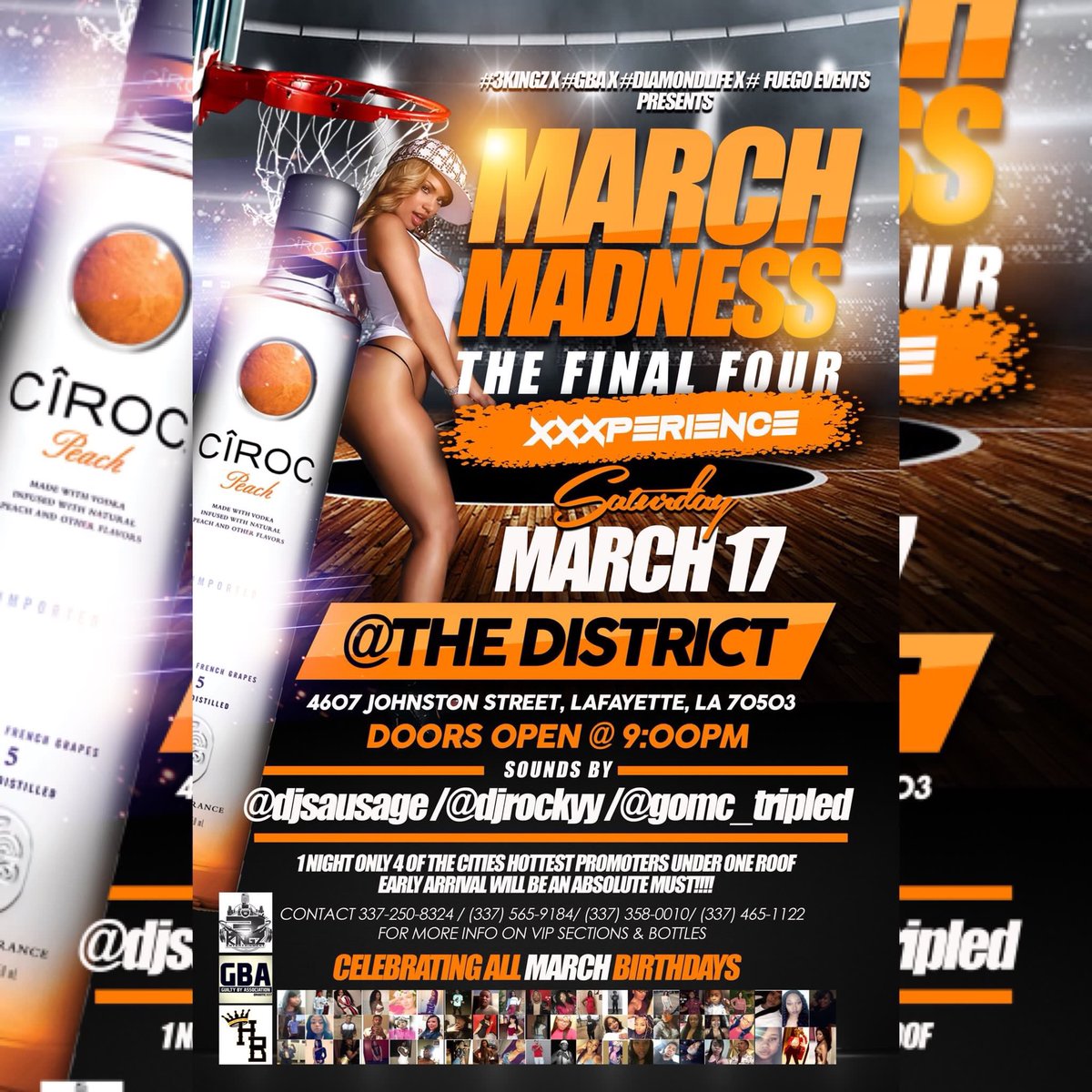 loyalfam_ellis's tweet image. For the First time Ever🔥Diamondlife💎• #3kingz⚜️• #GBA🤟🏾x #FuegoEvents🤙🏾 presents:

🚨#FinalFourXxxperience 🚨

📆 Saturday March 17th📆

🕋 @thedistrict_lafayette🕋 

This event is about to be Historic🔮
4 different waves🌊 about to crash &amp;amp; the 337 bout to be LIT🔥