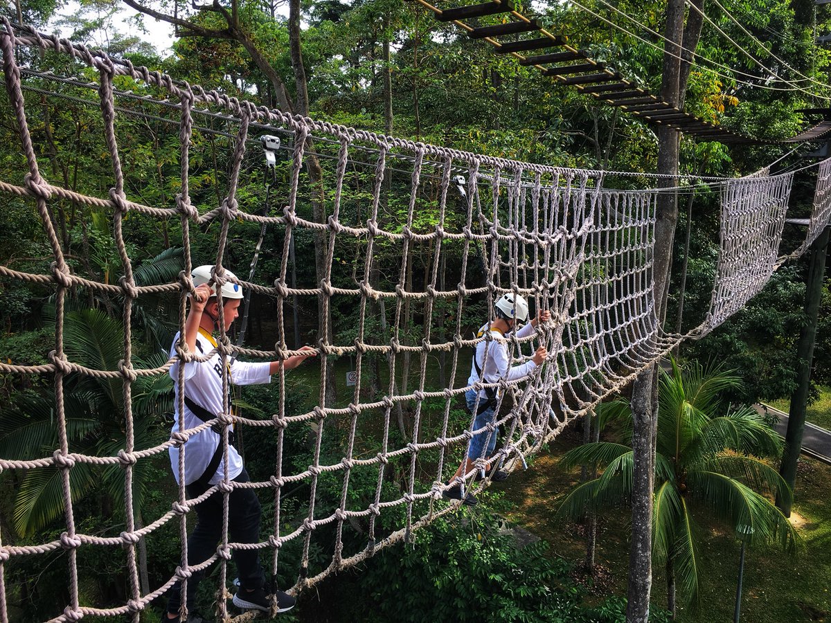 SaraKThompson's tweet photo. A fun morning up in the treetops  at @SAFRAsg in #Yishun #treetops #adventure @GEMS_Singapore #weekwithoutwalls #incountryprogram #fieldtrip #GEMSinspire https://t.co/FHlQEDeJOW