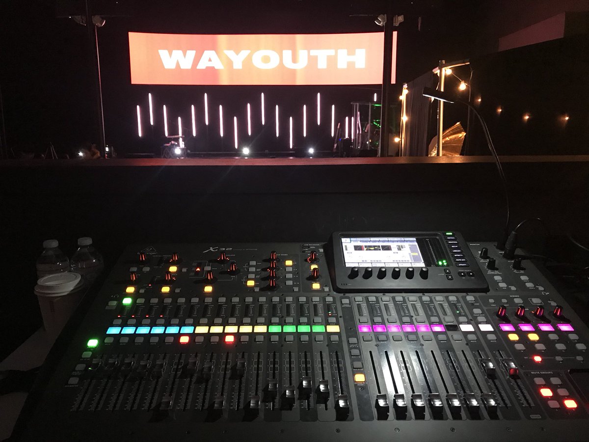 Tonight’s office running sound for a #church service.   FYI <a href="/MSTARLLC/">MSTAR LLC</a>  installed the #Video and #audio at this location. #x32 .   #mstarllc