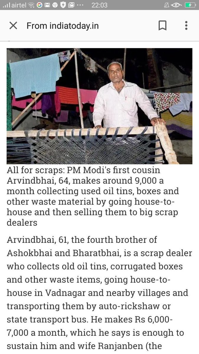 h_boob1's tweet image. Why #PMModiFor2019 Because he does not work to promote own family, works for the nation @ThinkersPad @dhaval241086 @neelang_dave @pushpee_26 @nisheethsharan @centerofright @ParasKGhelani