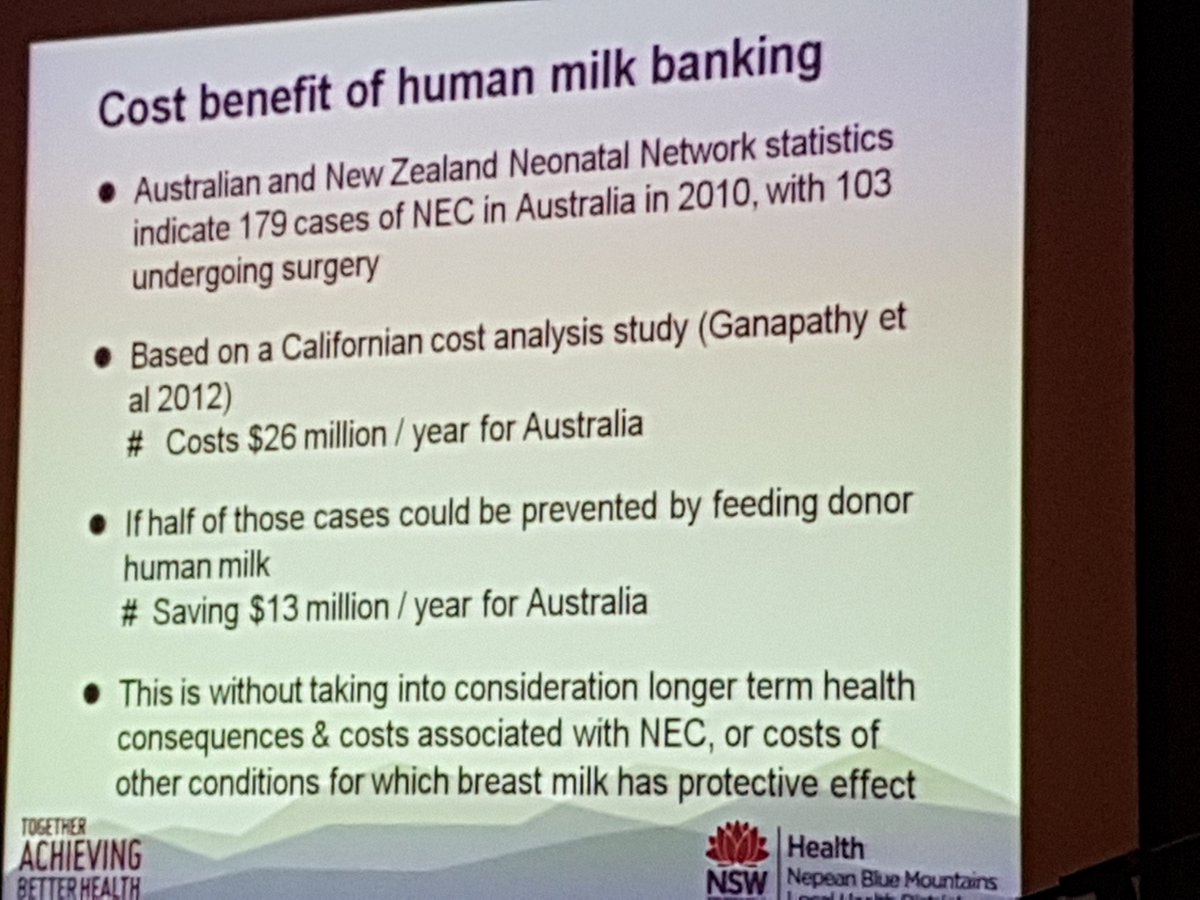 JeniStevensS2S's tweet photo. Barbara Jolley 
#NepeanMidwives27 
Donor milk has the potential to reduce the cost ti health services, and families! https://t.co/3bT6E7T2GL